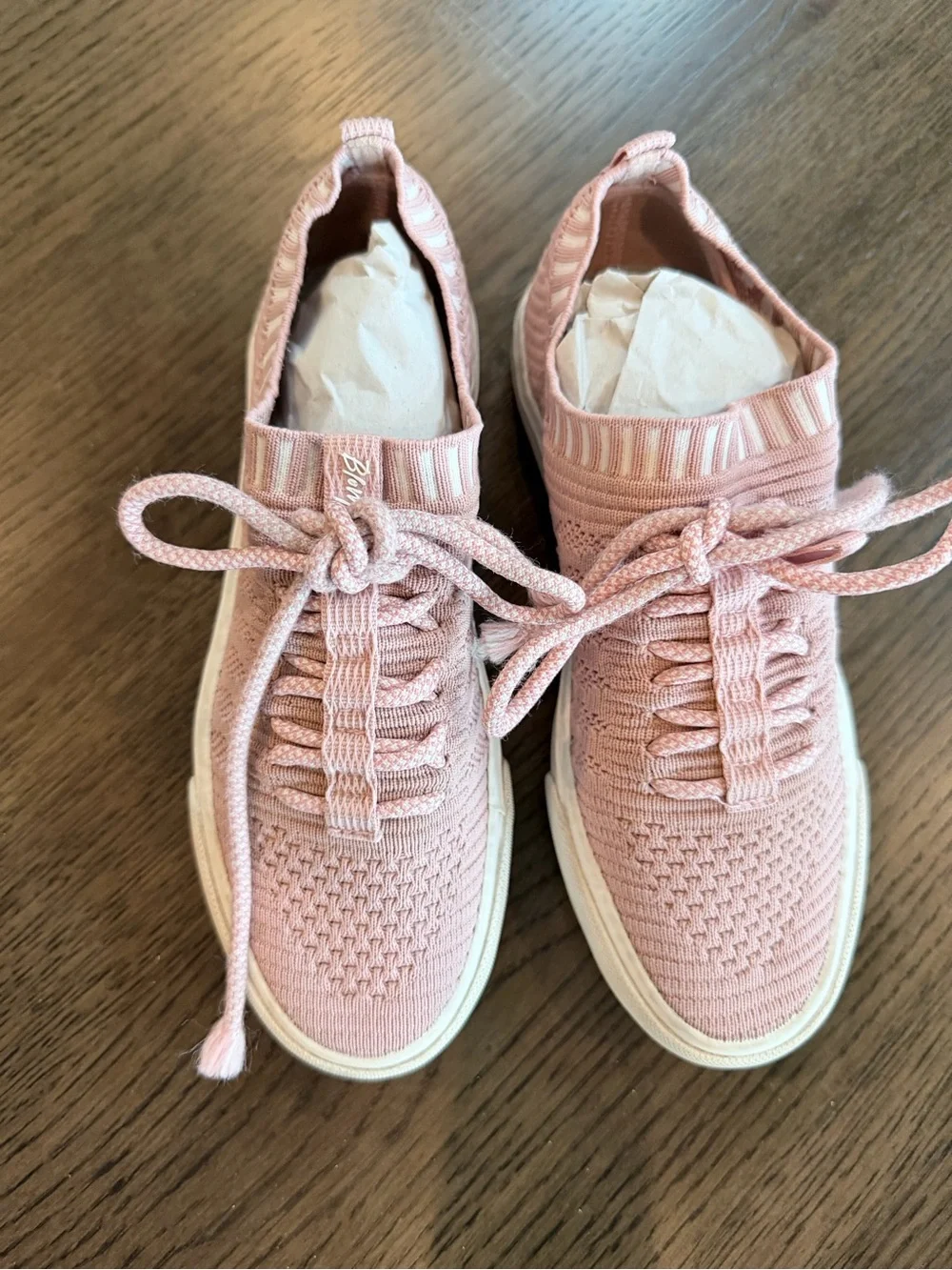 Kids Blowfish 2/3 Knit Lace-Up Sneakers - Pink